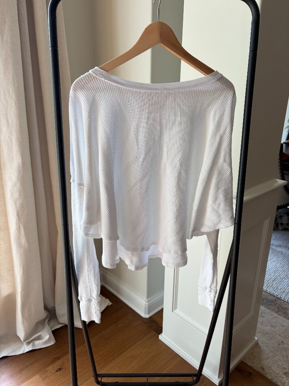 Free People LS Waffle Top Size XS